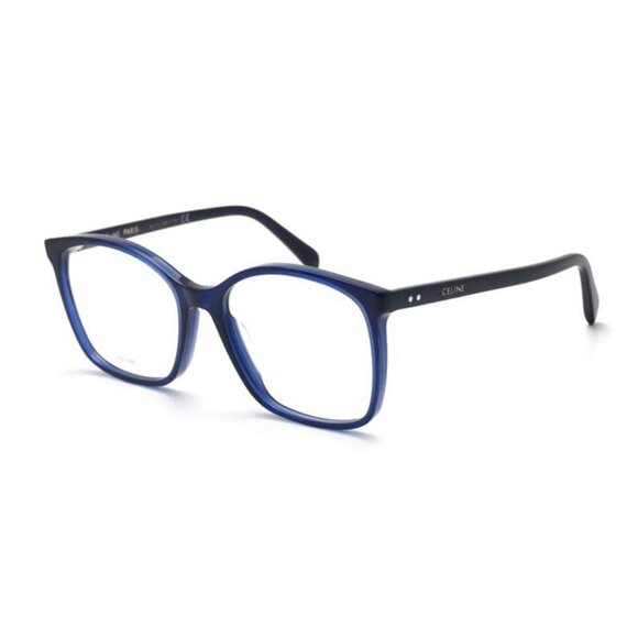 NEW CELINE WOMEN SQUARE BLUE CLEAR CL50027J 090 EYEGLASSES CELINE - Picture 1 of 3